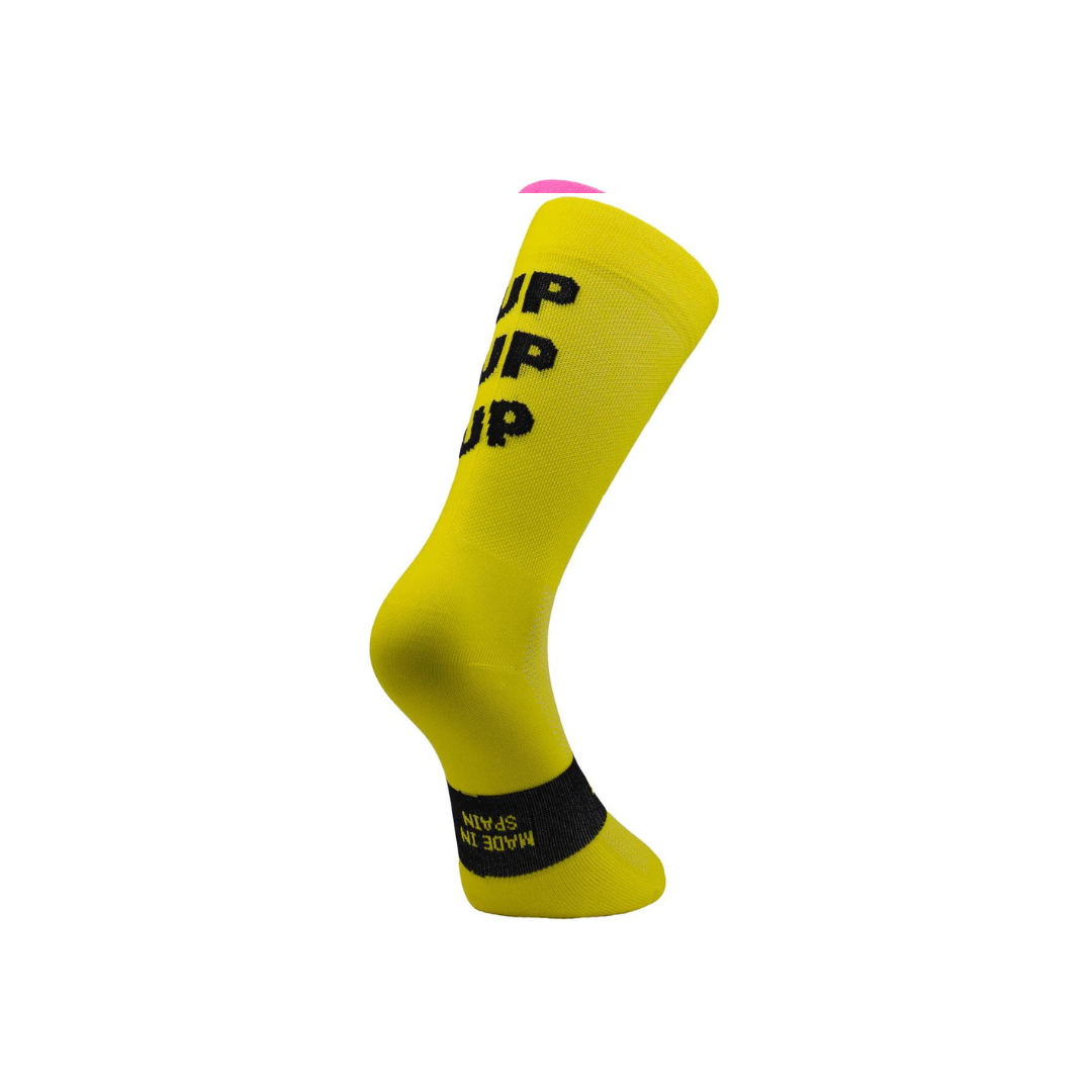 Chaussettes bike SPORCKS UP UP jaune