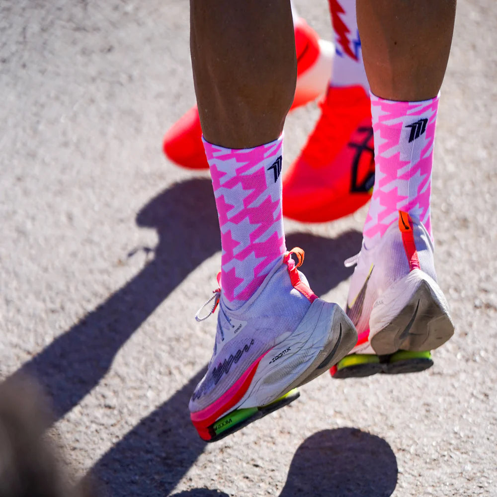 Chaussettes running SPORCKS FLOW rose