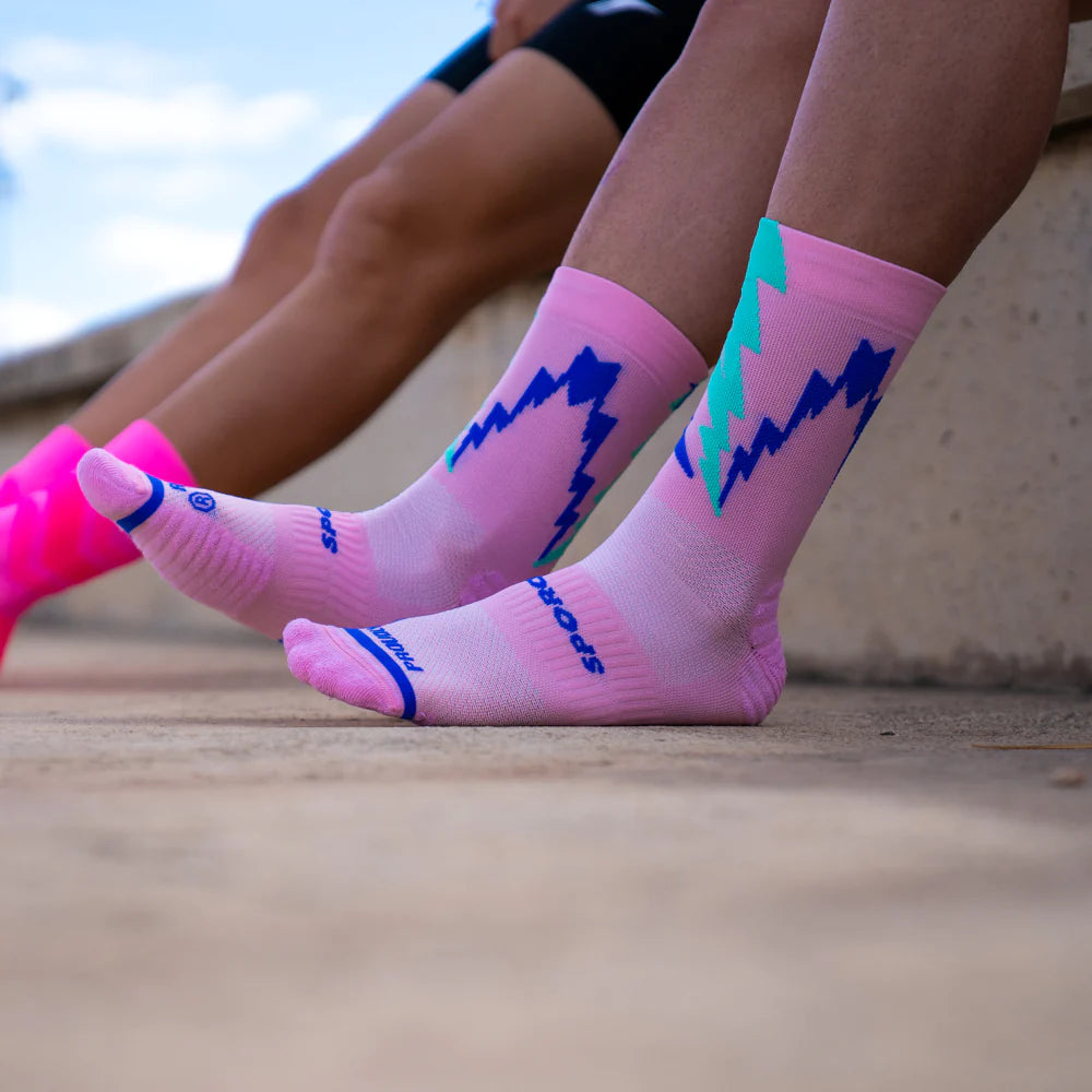 Chaussettes running THUNDER pink