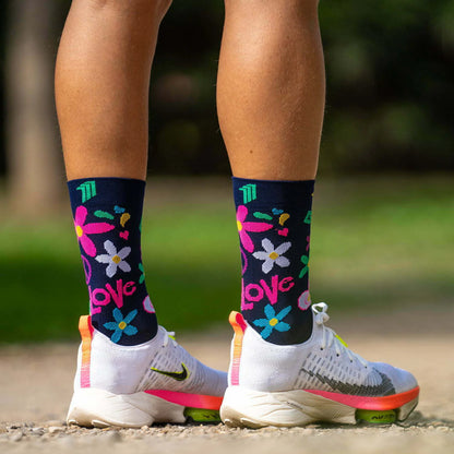 Chaussettes running SPORCKS peace and love