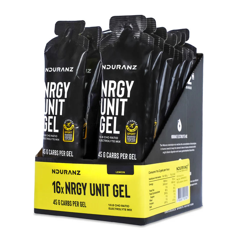 PACK 16 GELS NDURANZ NRGY unit citron