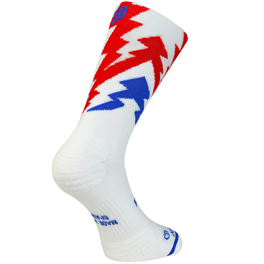 Chaussettes running THUNDER white