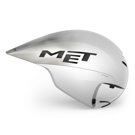 Casque MET done wide body II BLANC