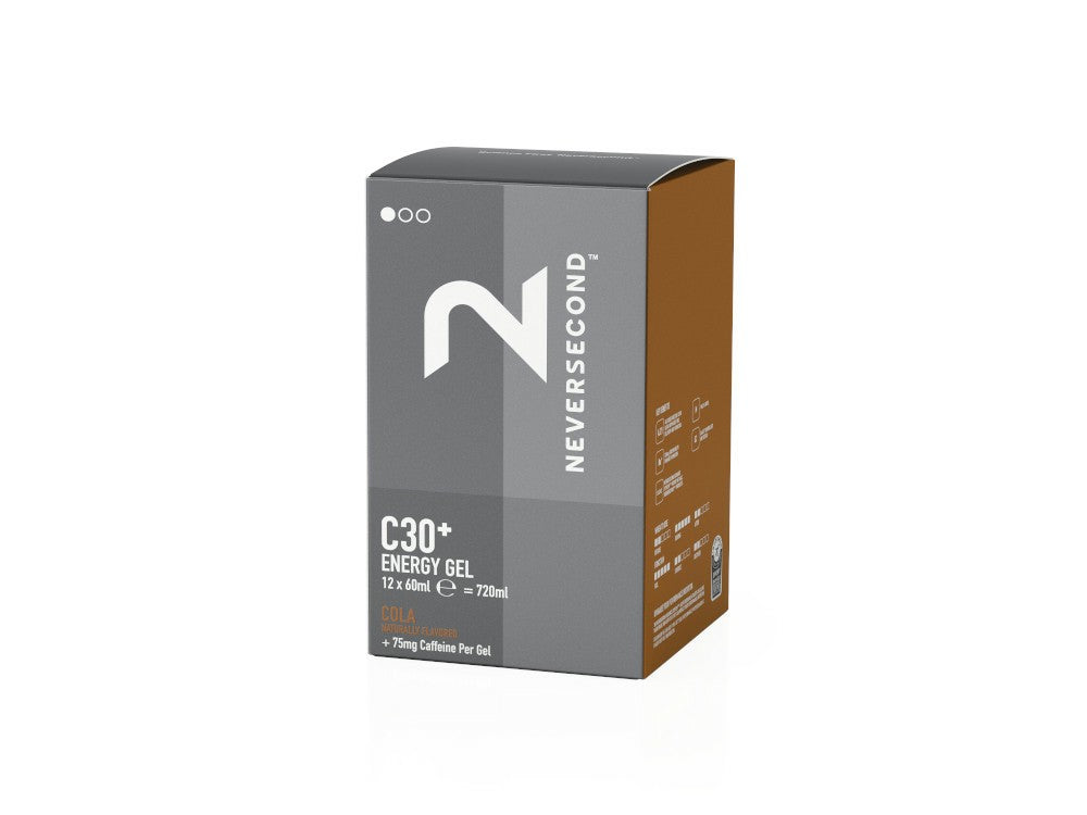 PACK 12 Gels Neversecond caféine C30+ cola