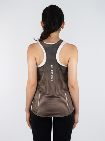 Débardeur running femme Purpose Hypermesh PRO terracotta